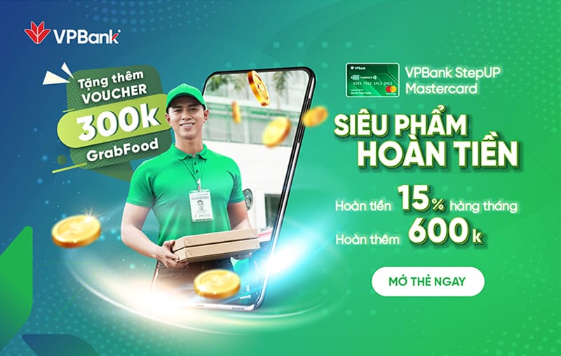 Một số ưu đãi dành cho khách hàng khi đăng ký mở thẻ tín dụng VPBank StepUP