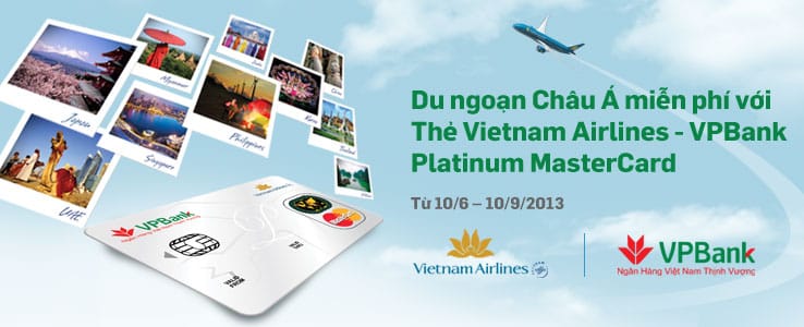 Thẻ đồng thương hiệu VPBank Premium Mastercard - Vietnam Airlines dành riêng cho khách hàng yêu thích du lịch