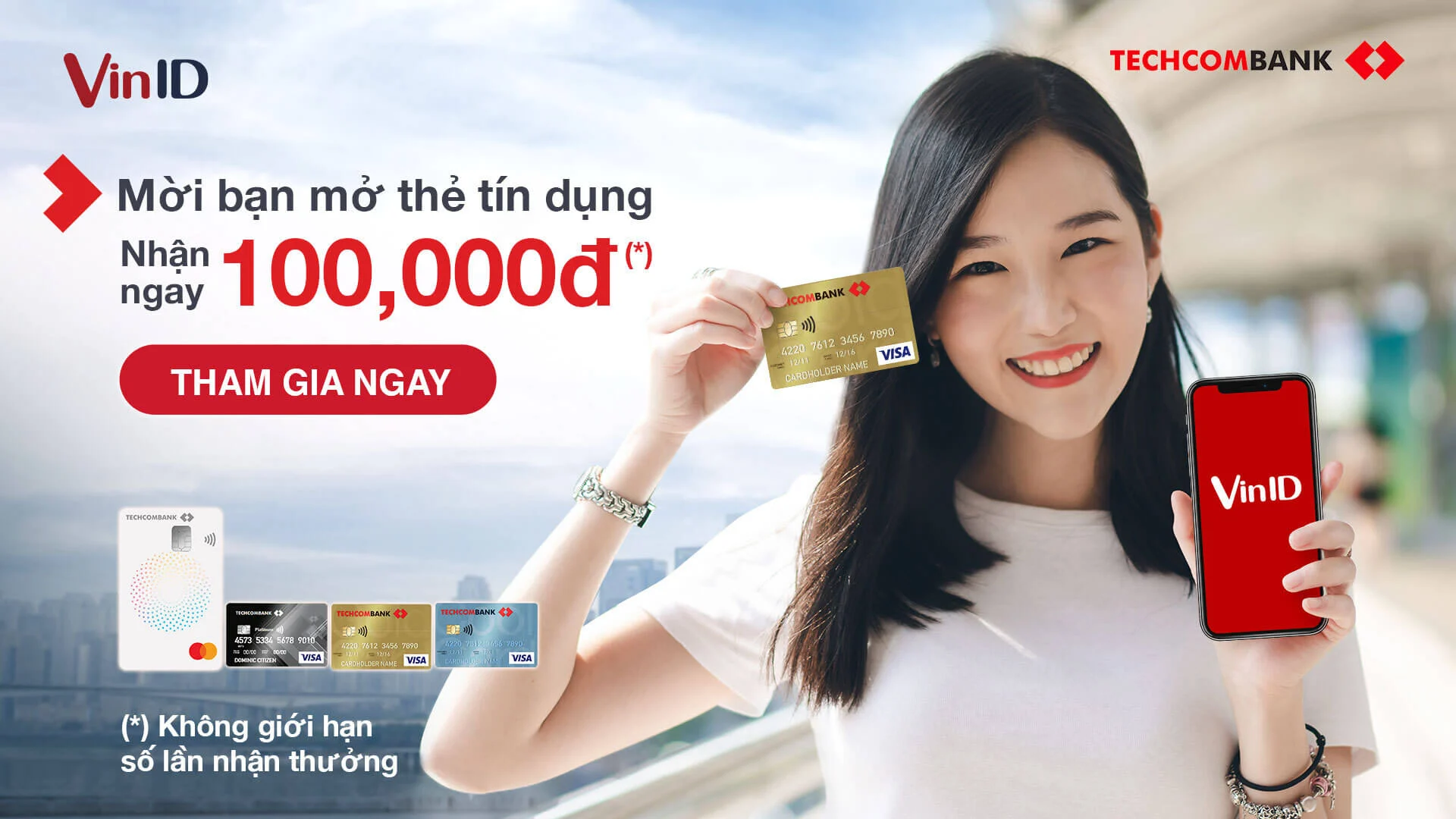 Thẻ tín dụng đồng thương hiệu Techcombank Visa Vinshop với nhiều ưu đãi hấp dẫn