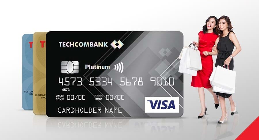 Mức phí thẻ Visa Techcombank thay đổi theo từng loại thẻ